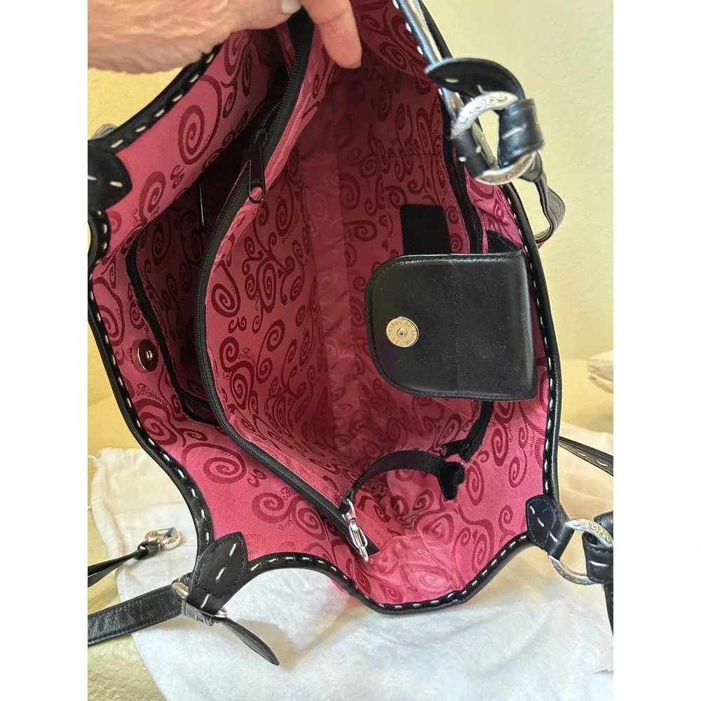 NWT Brighton Skylar Canvas Floral Handbag Shoulder Bag Multicolor MSRP $220‎